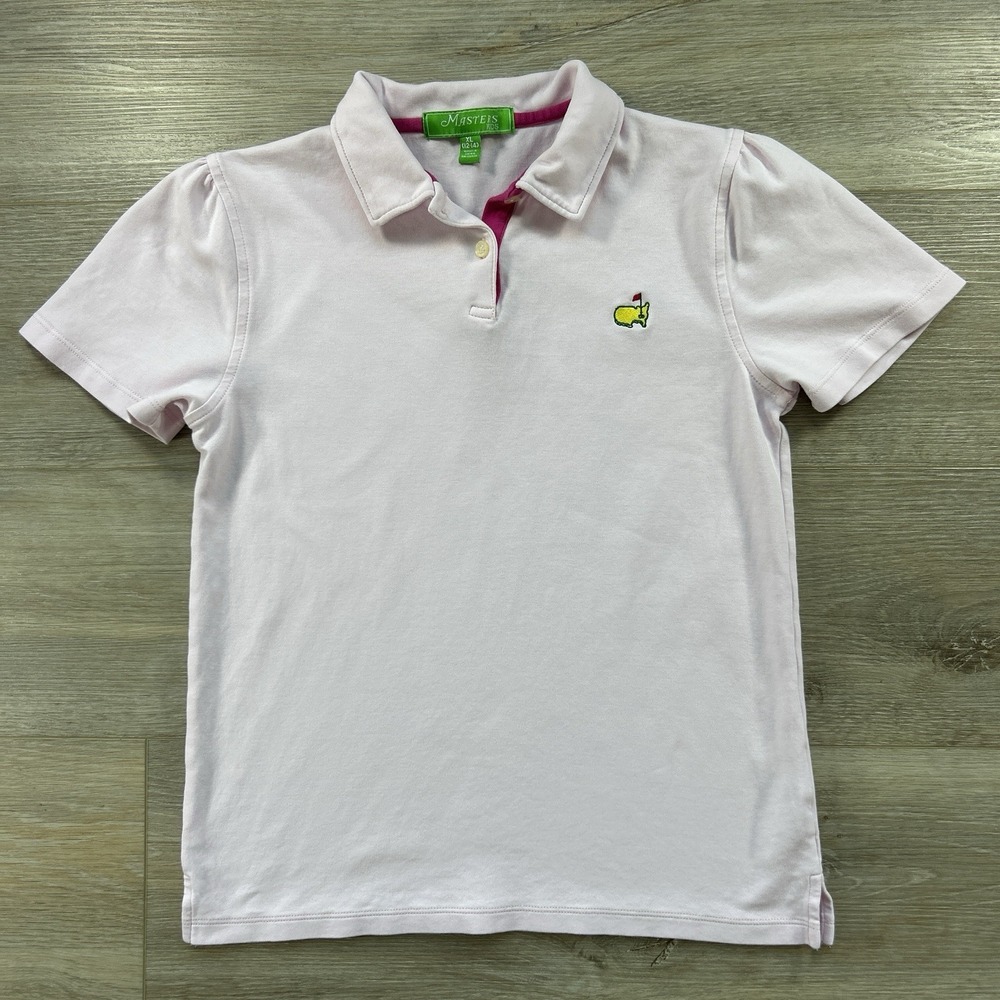 Masters Collection Girls XL‎ Pink Masters Golf Polo Augusta Georgia Golf Preppy